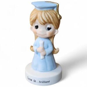 Schmid Love Is Brilliant Graduation Figurine Vintage Ceramic